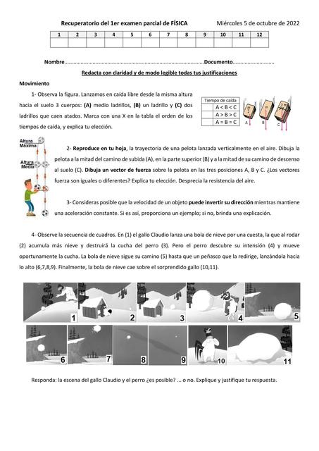 Parcial de física 