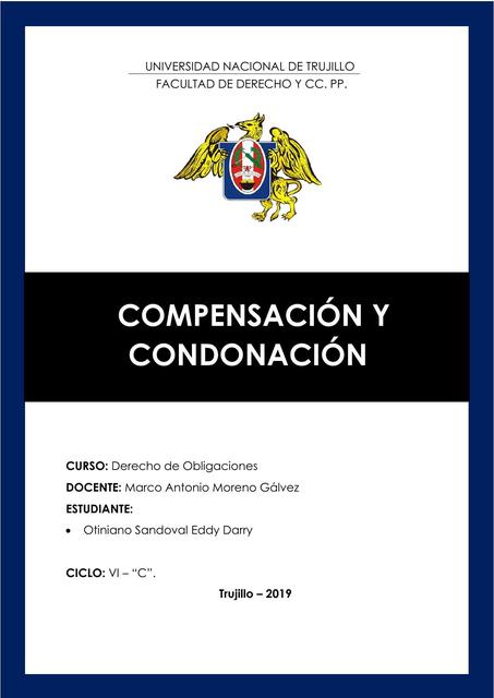 COMPENSACIÓN Y CONDONACIÓN EN EL PERÚ