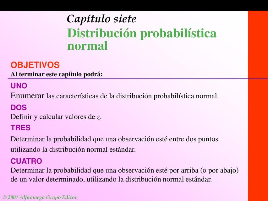 Capitulo 7 Distribución Normal   