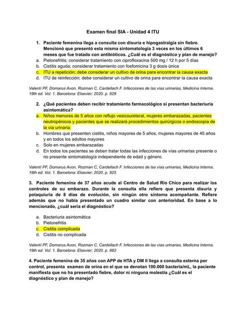 Examen final SIA - Unidad 4 ITU 