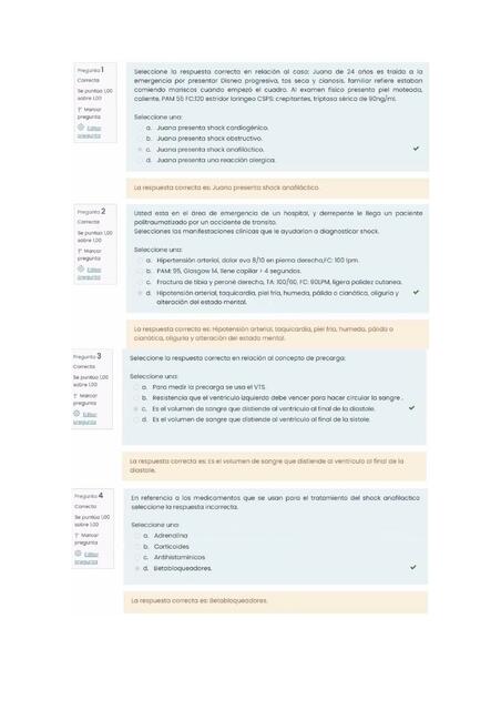 Examen medicina: Shock