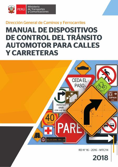 Manual de Dispositivos de Control del Tránsito Automotor para Calles y Carreteras 