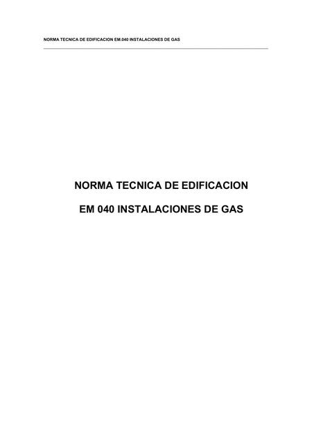 Norma Técnica de Edificación 