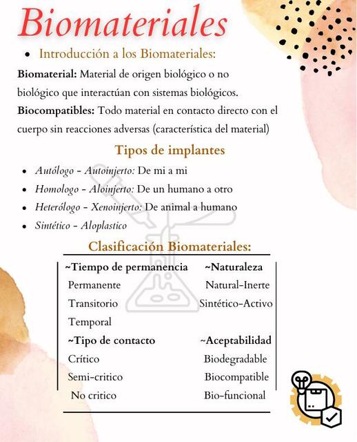 Introduccion a los Biomateriales