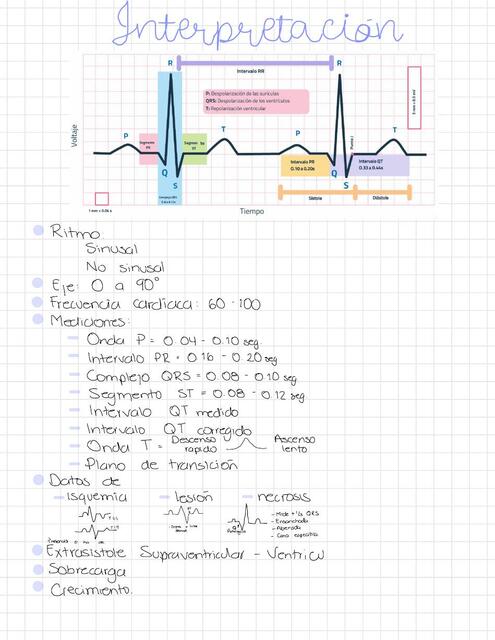 Cardiología interpretación de electrocardiograma