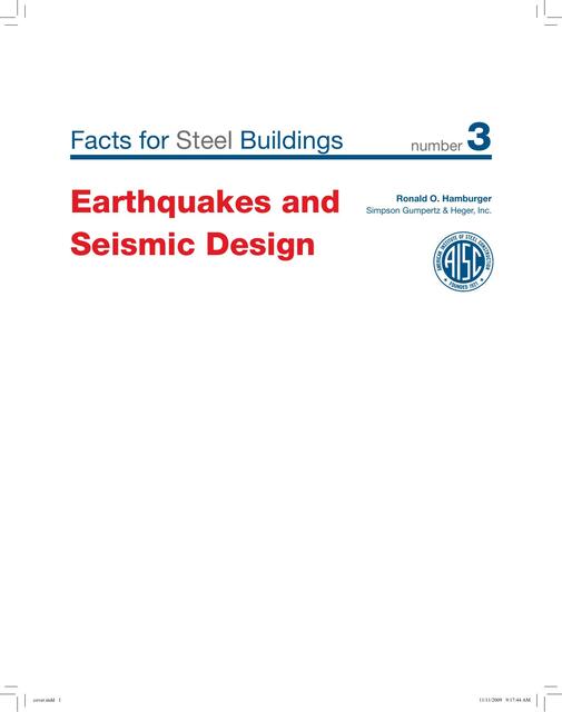 Earthquakes and Seismic Design