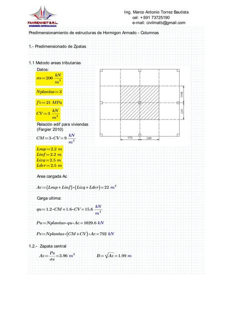 Redimensionamiento de estructuras de Hormigón Armado 