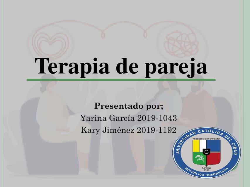 Terapia de pareja 