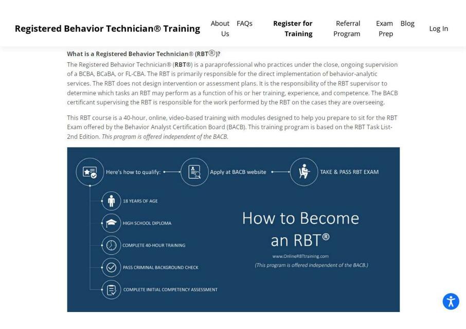 FAQs how to a Registered Behavior Technician (RBT