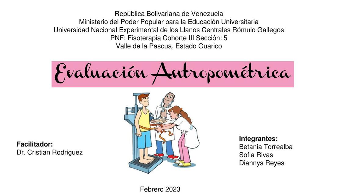 Evaluación Antropométrica 