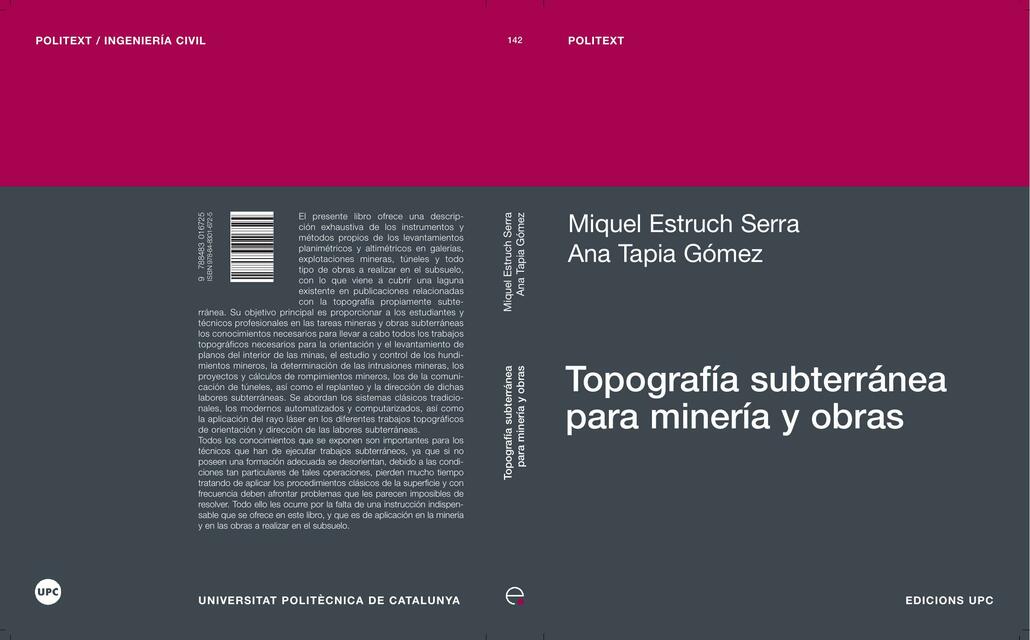 Topografía subterránea para minería y obras