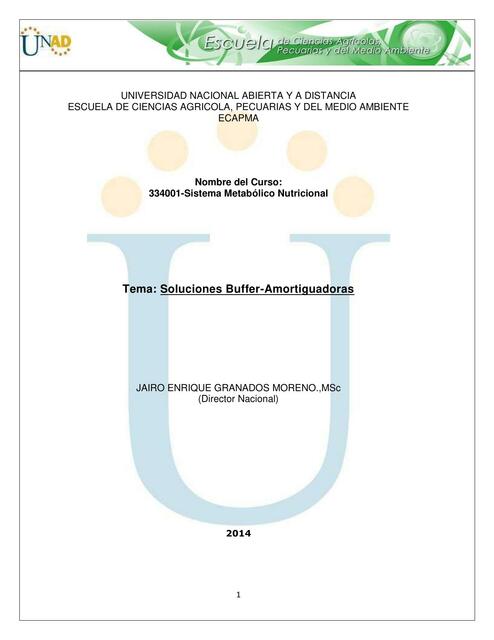 Tema: Soluciones Buffer-Amortiguadoras 