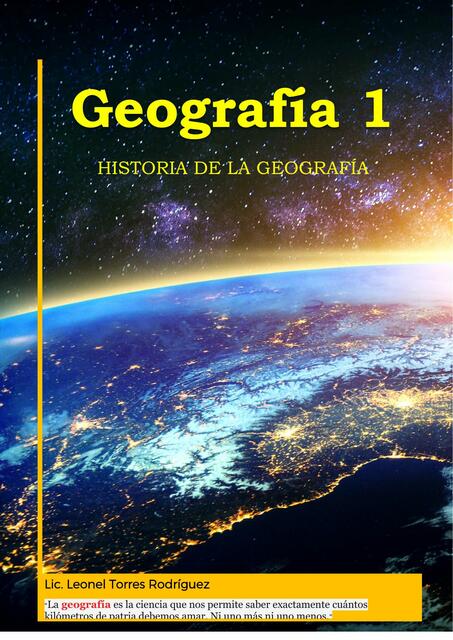 Historia de la Geografía