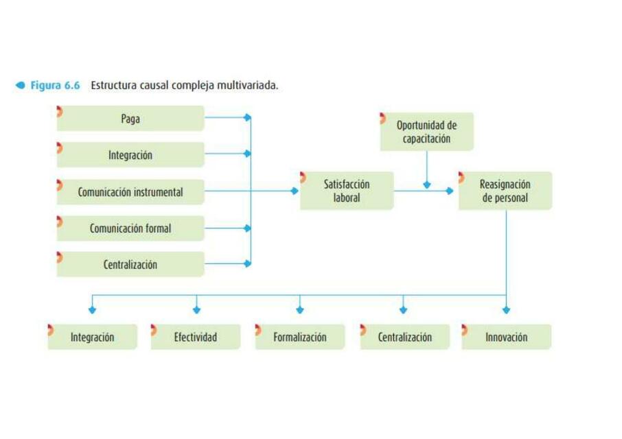 Estructura causal compleja multivariada