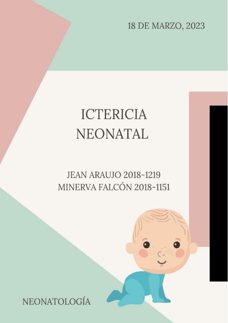 Ictericia Neonatal 