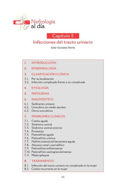 Capítulo 5. Infecciones del tracto urinario