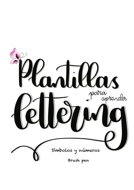 Plantillas para aprender lettering (símbolos y números) 