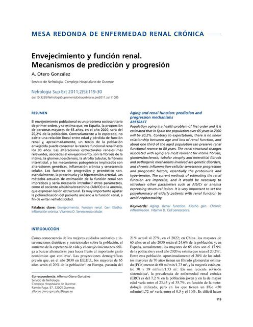 Envejecimiento renal