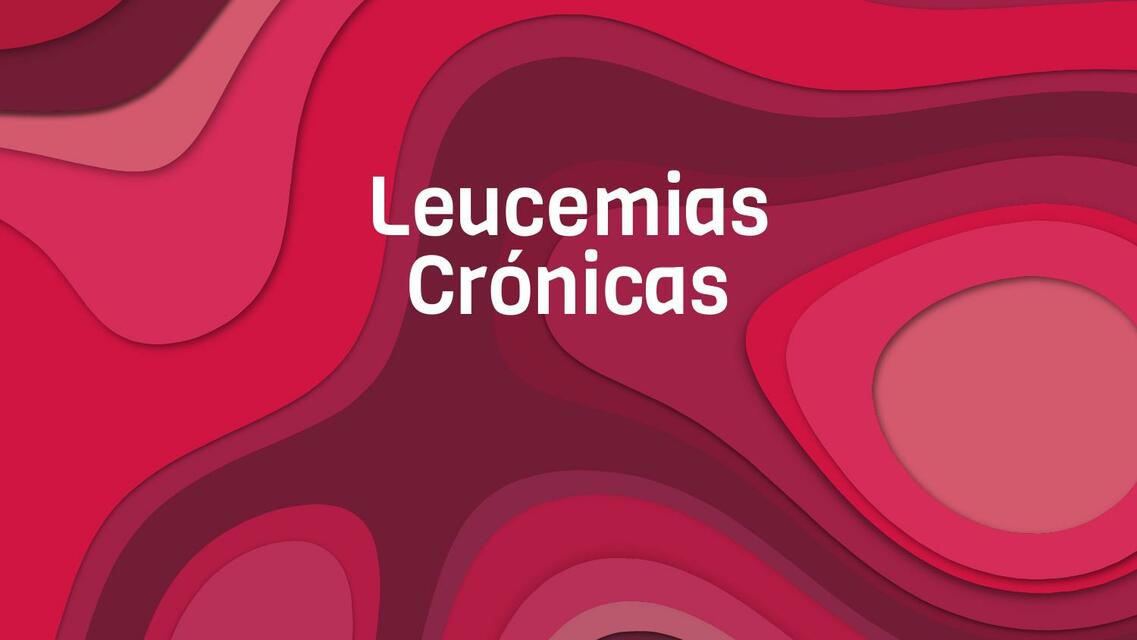 Leucemias Crónicas