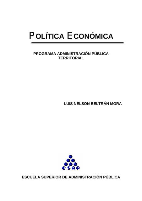 Política económica