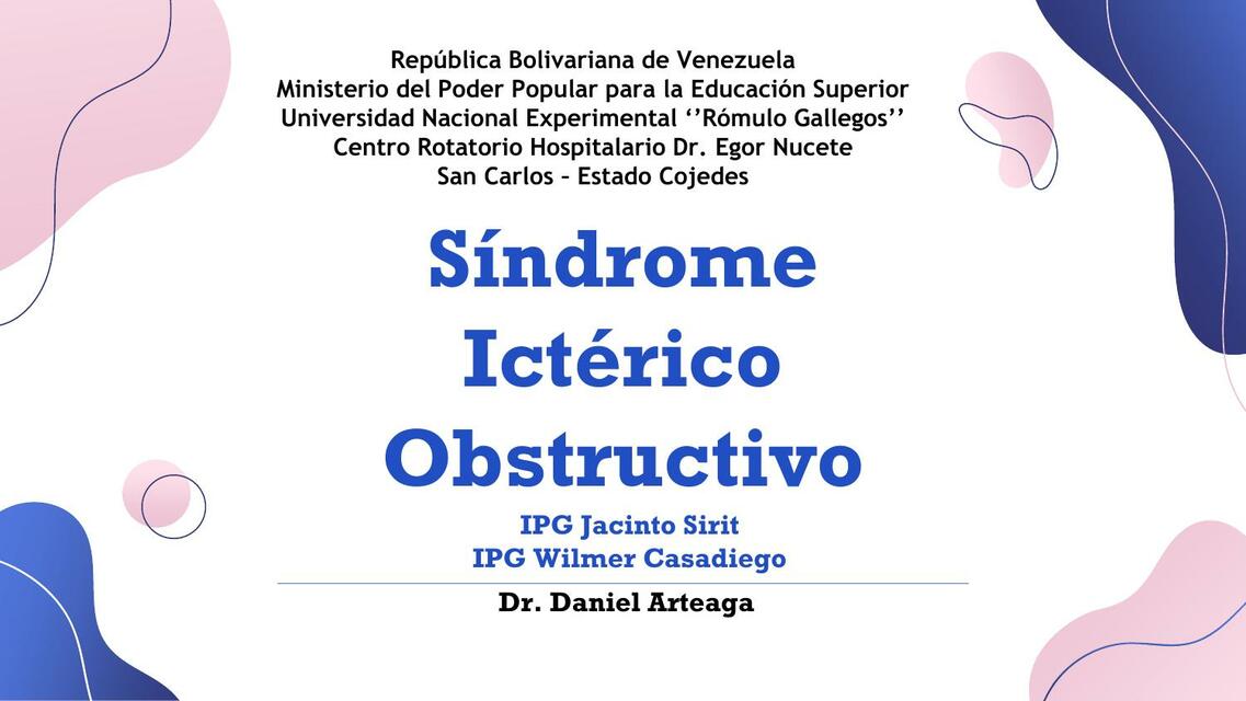 Síndrome ictérico obstructivo