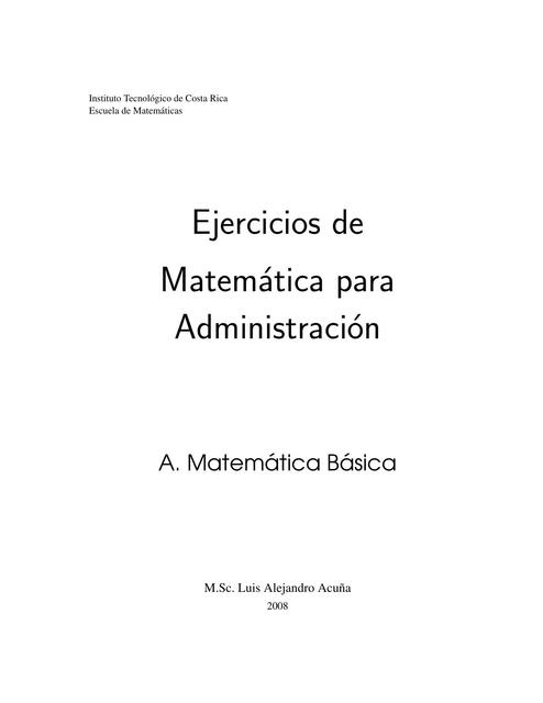 Ejercicios de matemáticas 