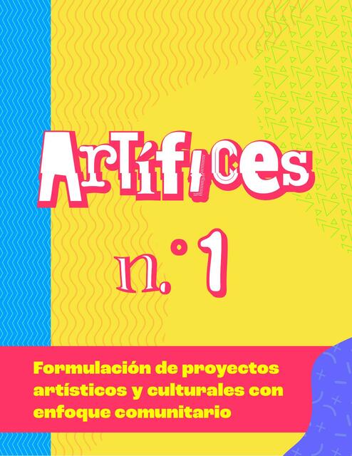 Formulación de Proyectos Artísticos y Culturales con Enfoque Comunitario