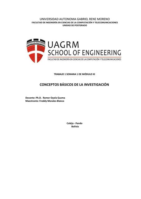 Conceptos básicos de la investigación