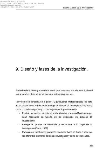 Diseño y Fases de la Investigación