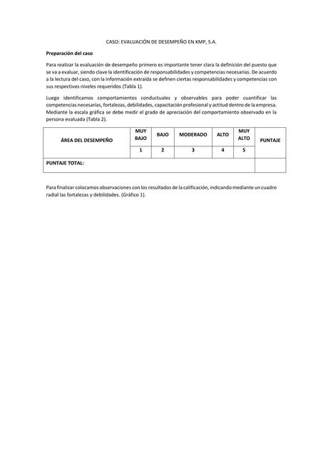 Formato Ejemplo Evaluación de Desempeño