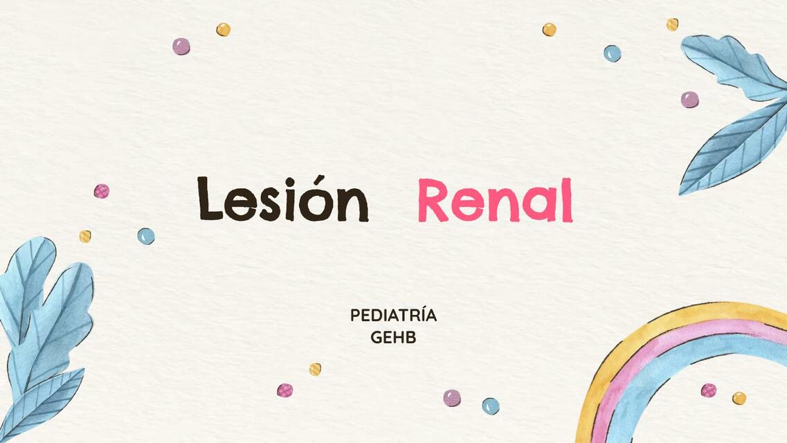 Lesión Renal