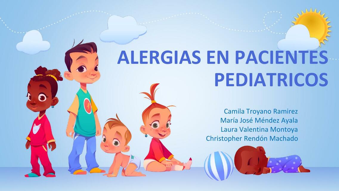 Alergias en pacientes pediátricos 