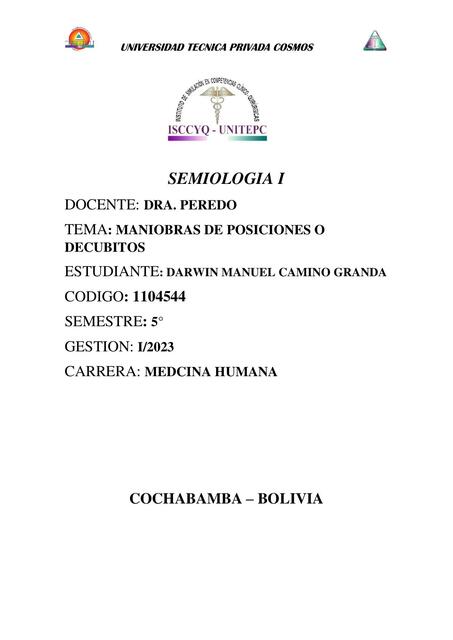 Posiciones anatómicas en semiología