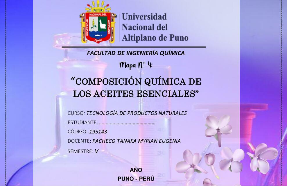 Composición Química de los Aceites Esenciales 