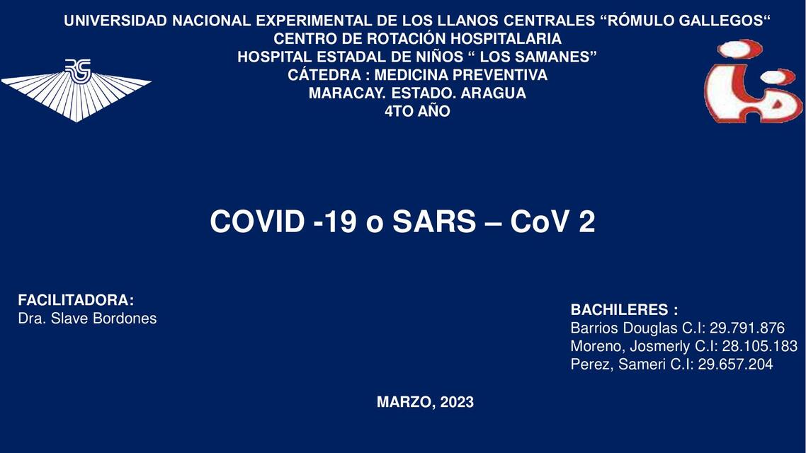 Covid-19 o SARS- CoV 2