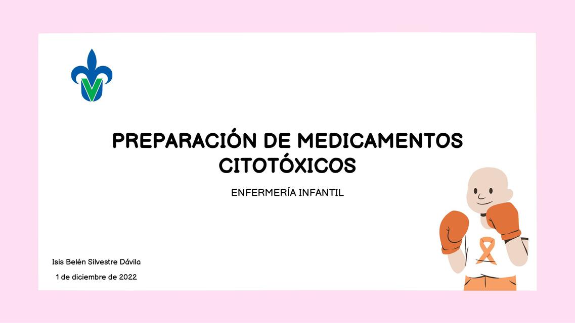 Preparación de Medicamentos Citotóxicos