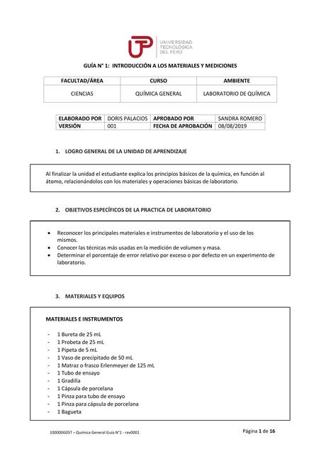 Introducción a los Materiales y Mediciones 