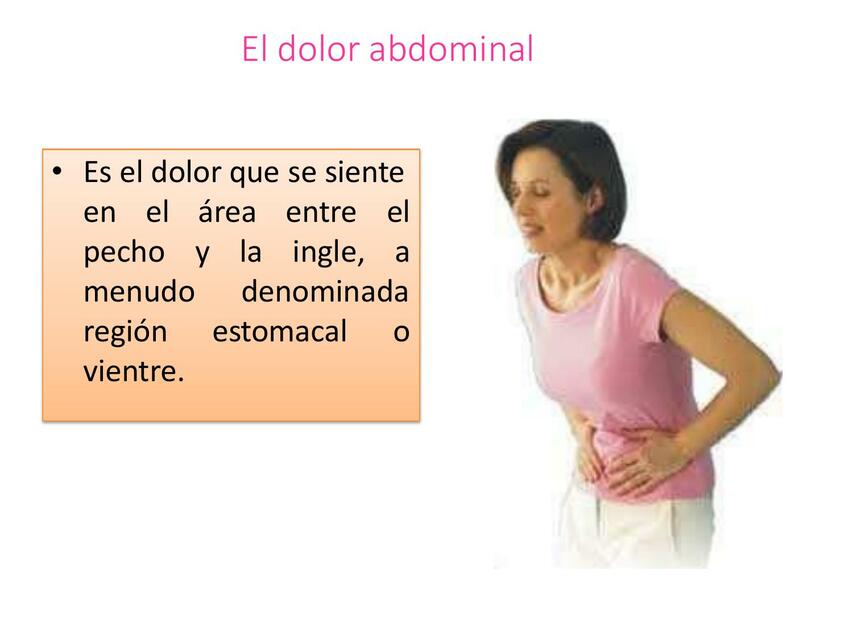 El Dolor Abdominal