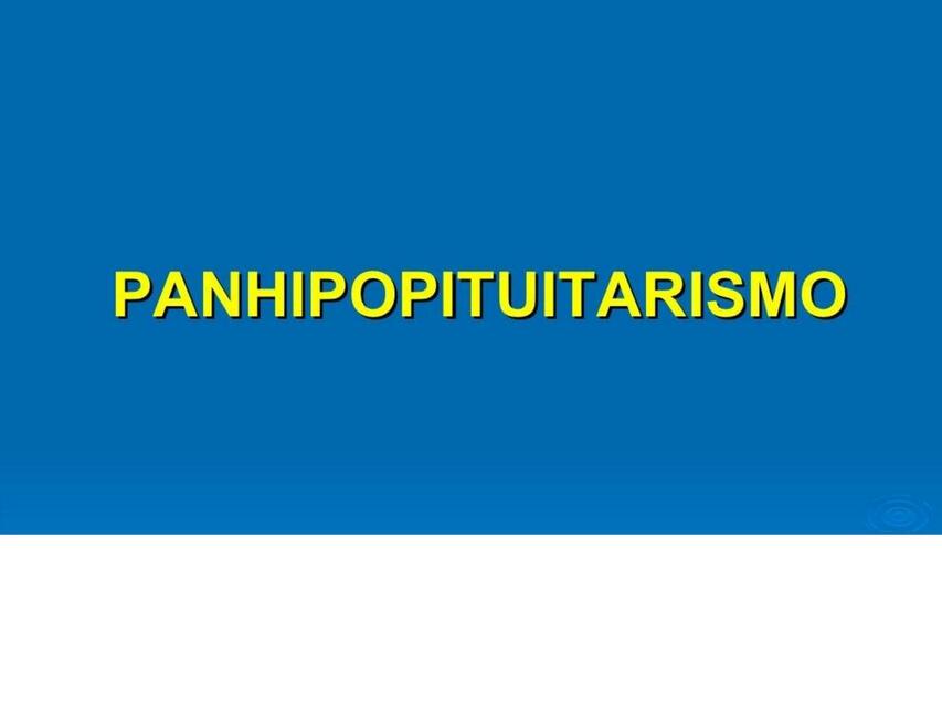 Panhipopituitarismo