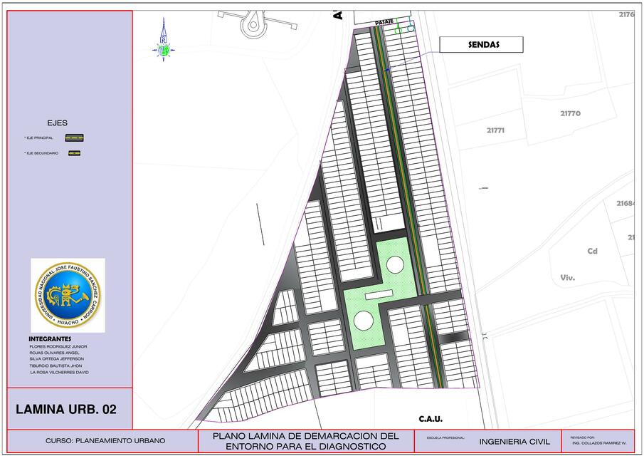 Sendas urbano - urbanismo - urbanización