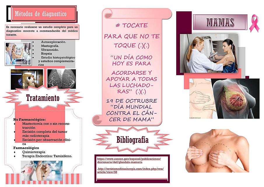 TRIPTICO: CÁNCER DE MAMA