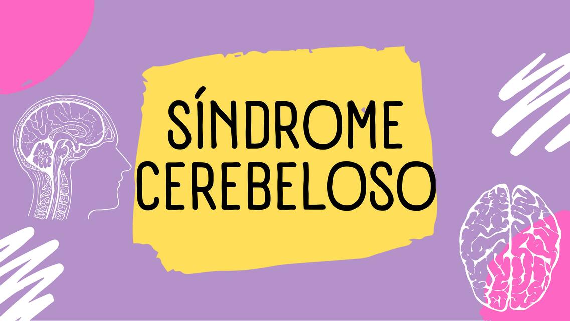 Sindrome cerebeloso 