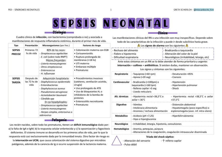 Sépsis neonatal