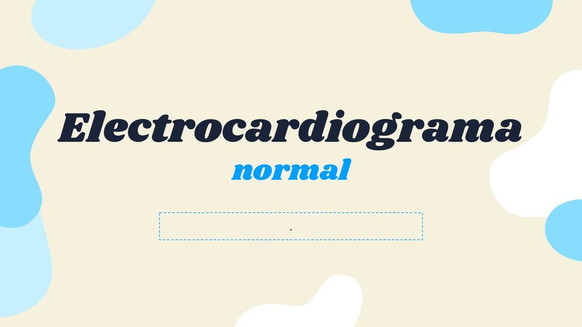 Electrocardiograma Normal 