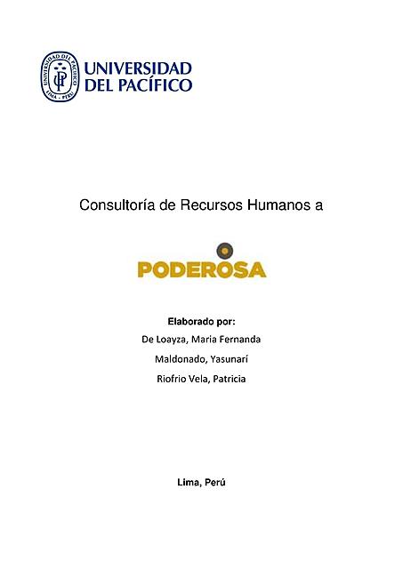 Consultoría de Recursos Humanos a Minera Poderosa