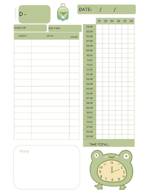 Planner Verde