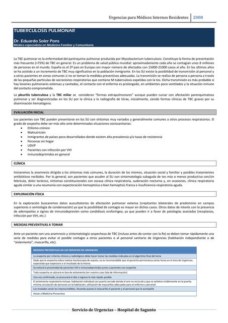 Tuberculosis Pulmonar 