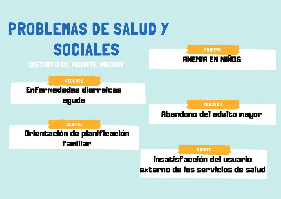 Problemas de Salud y Sociales 