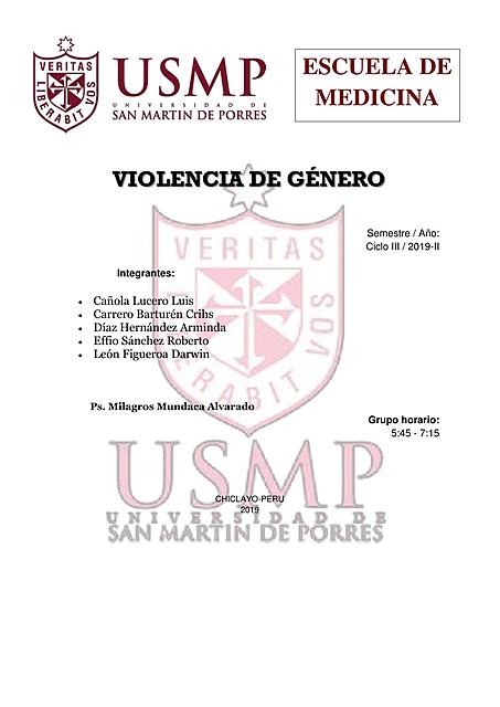 VIOLENCIA DE GÉNERO