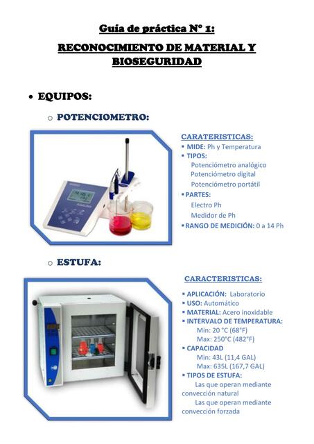 Reconocimiento de Material y Bioseguridad